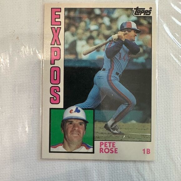 Topps Kids Trading Card - Pink and Blue Pete rose topps traded mint condition - Picture 1 of 3